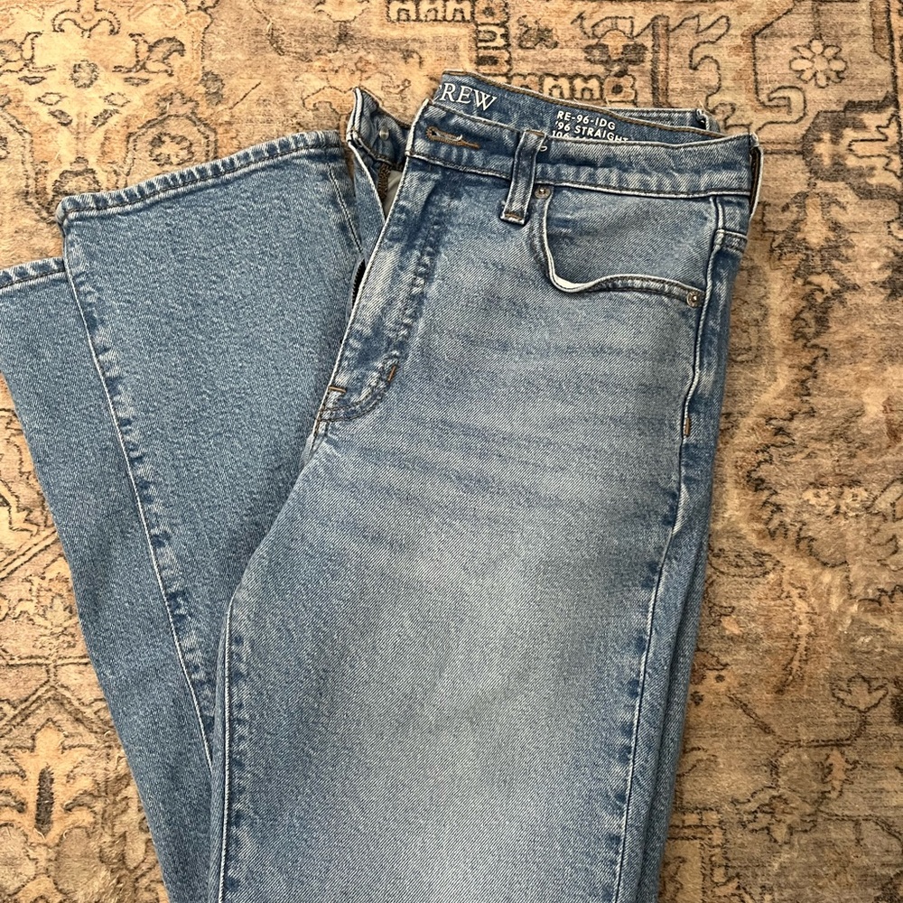 J. Crew Women's Straight Leg Jeans - Light Blue